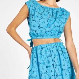 💜 Tanya Taylor Maria Top - Lagoon Blue 💜